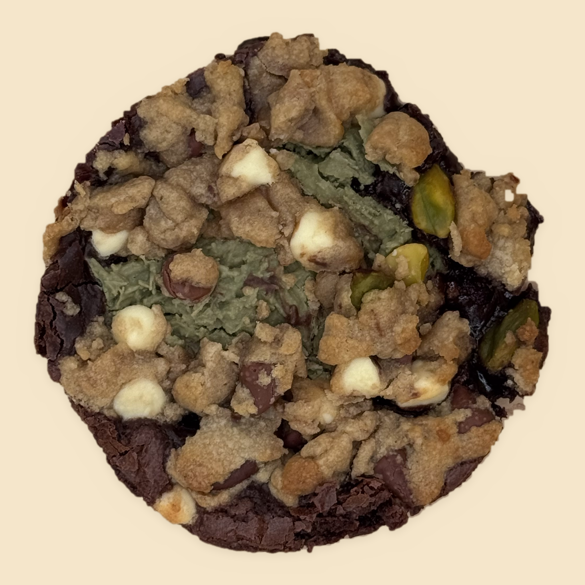 Golden Alchemy — Brookie · Pistachio Kunafa (Stuffed)