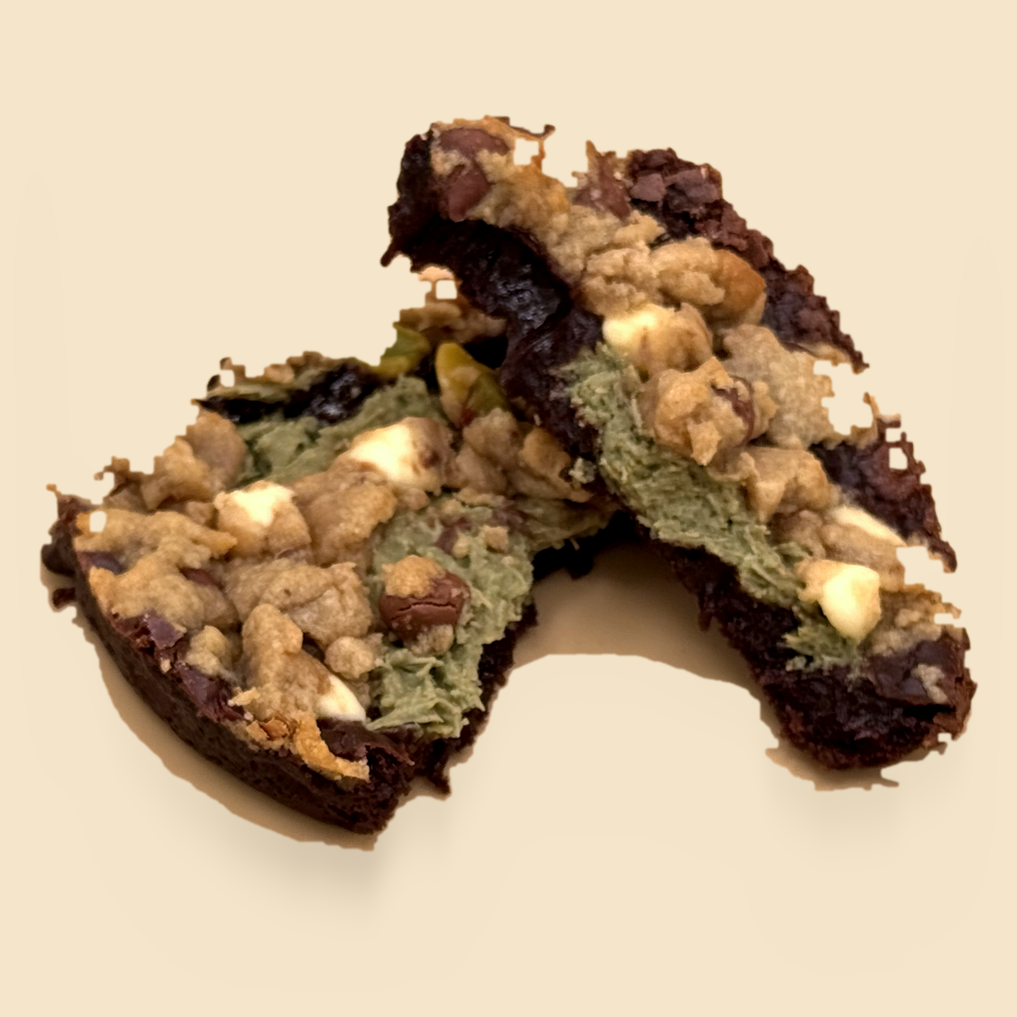 Golden Alchemy — Brookie · Pistachio Kunafa (Stuffed)
