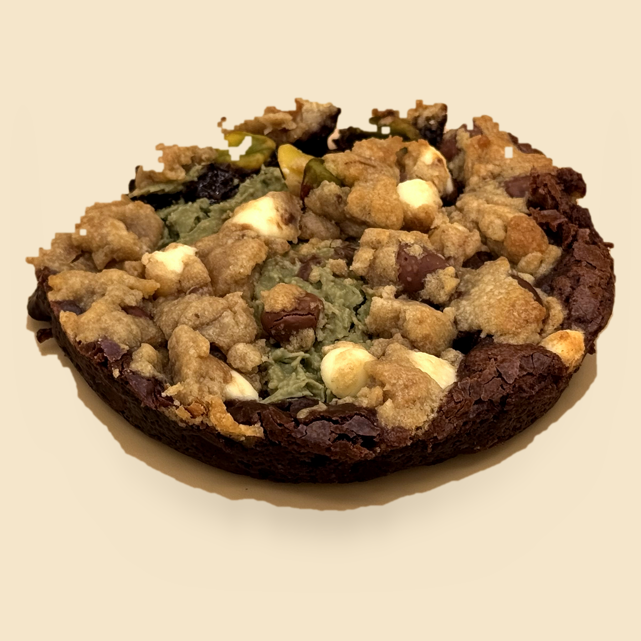 Golden Alchemy — Brookie · Pistachio Kunafa (Stuffed)