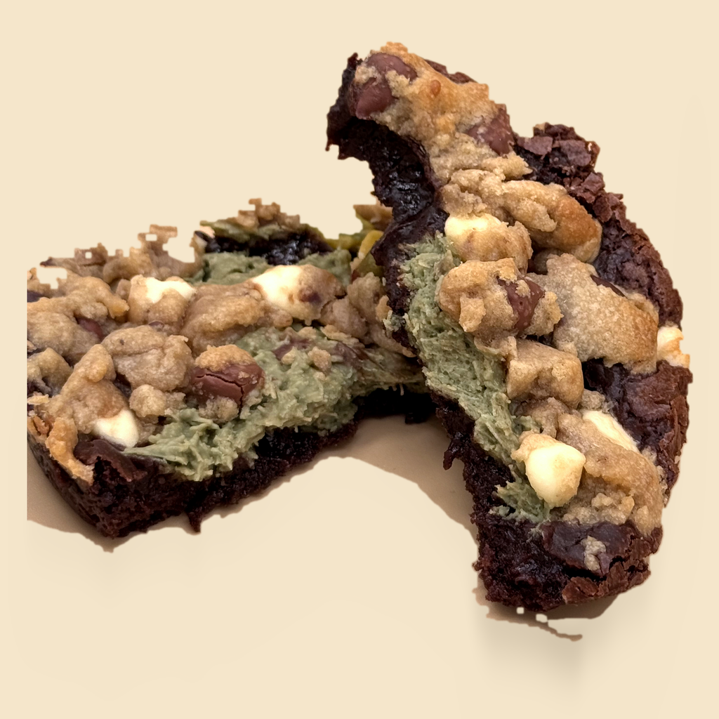 Golden Alchemy — Brookie · Pistachio Kunafa (Stuffed)