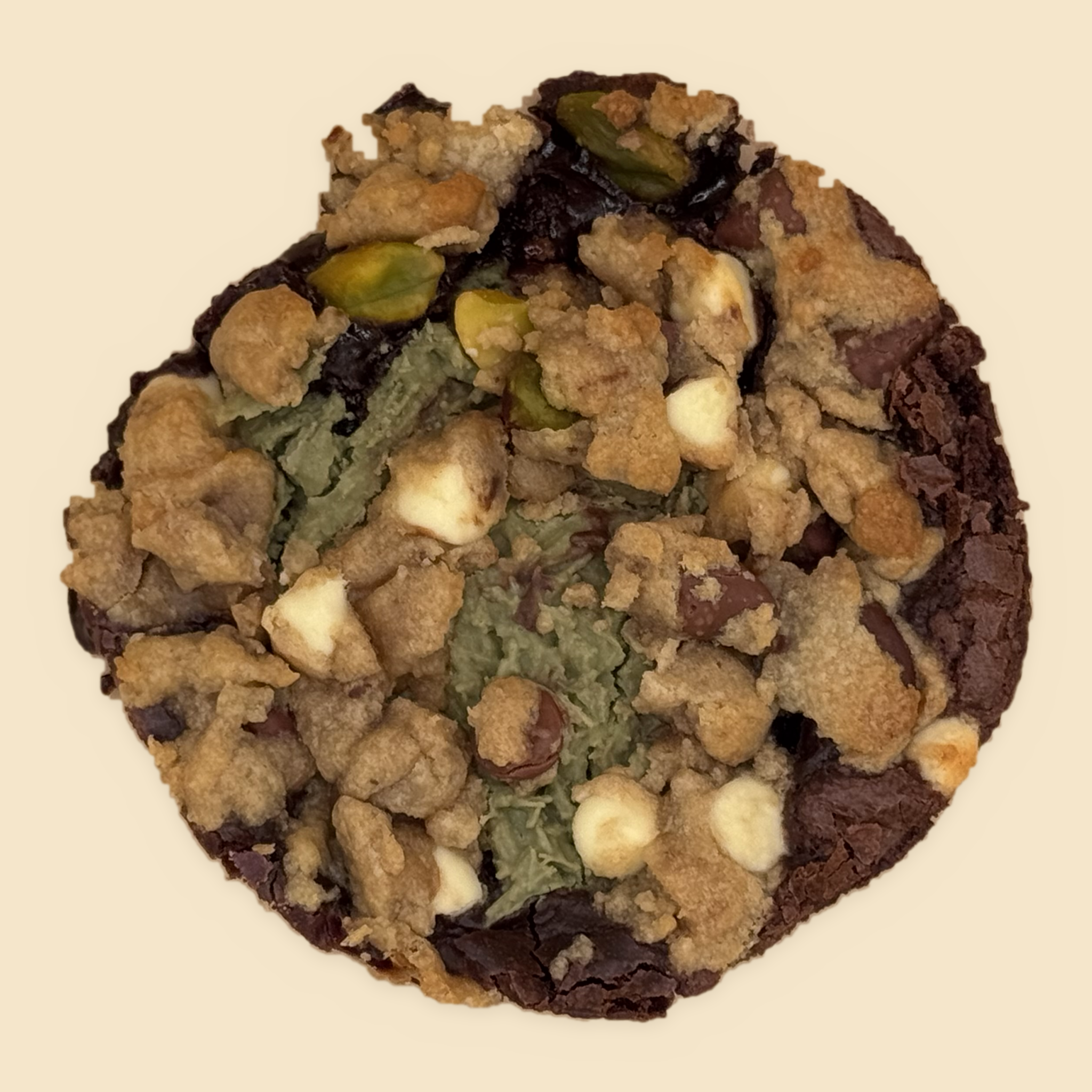 Golden Alchemy — Brookie · Pistachio Kunafa (Stuffed)