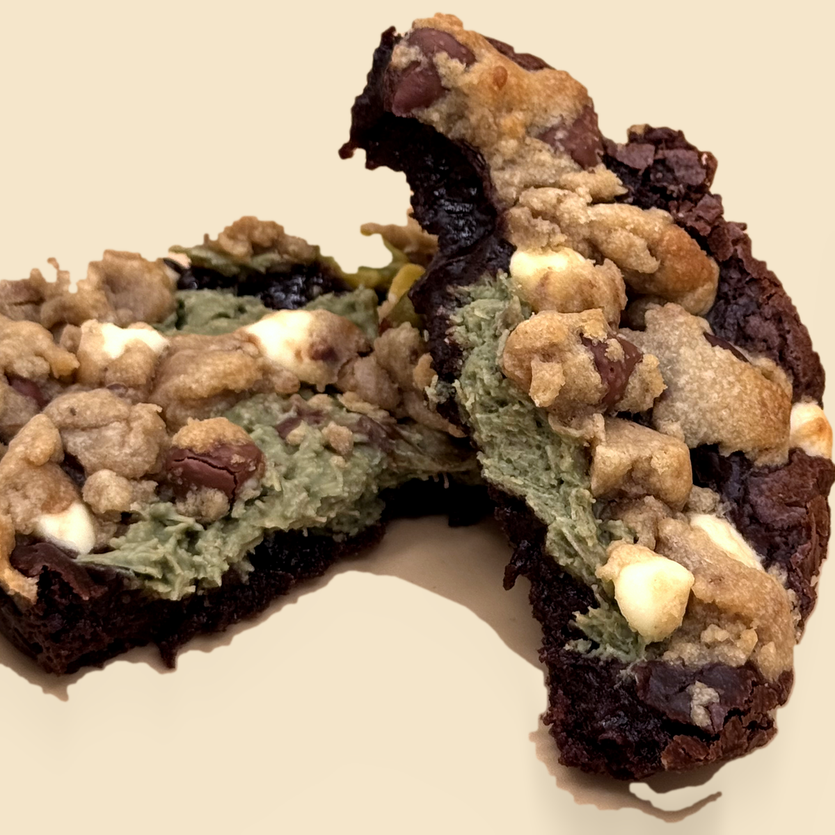 Golden Alchemy — Brookie · Pistachio Kunafa (Stuffed)