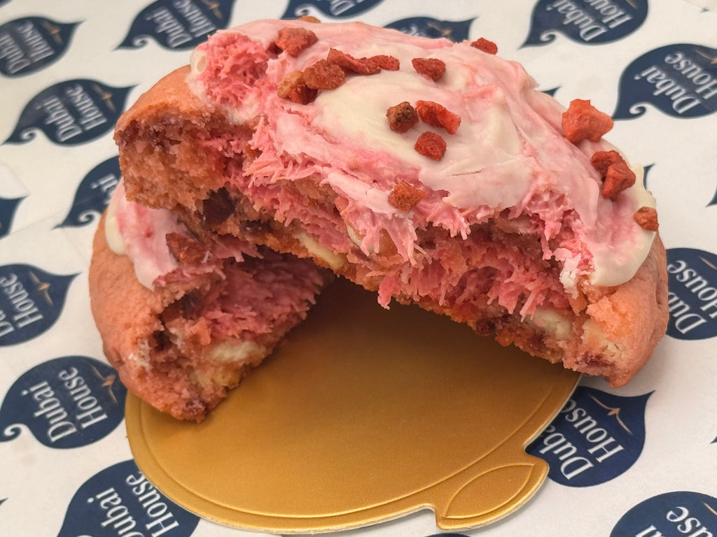 Desert Rose  (LIMITED TIME ONLY) — Strawberry • Vanilla & White Chocolate (Stuffed Kunafa)